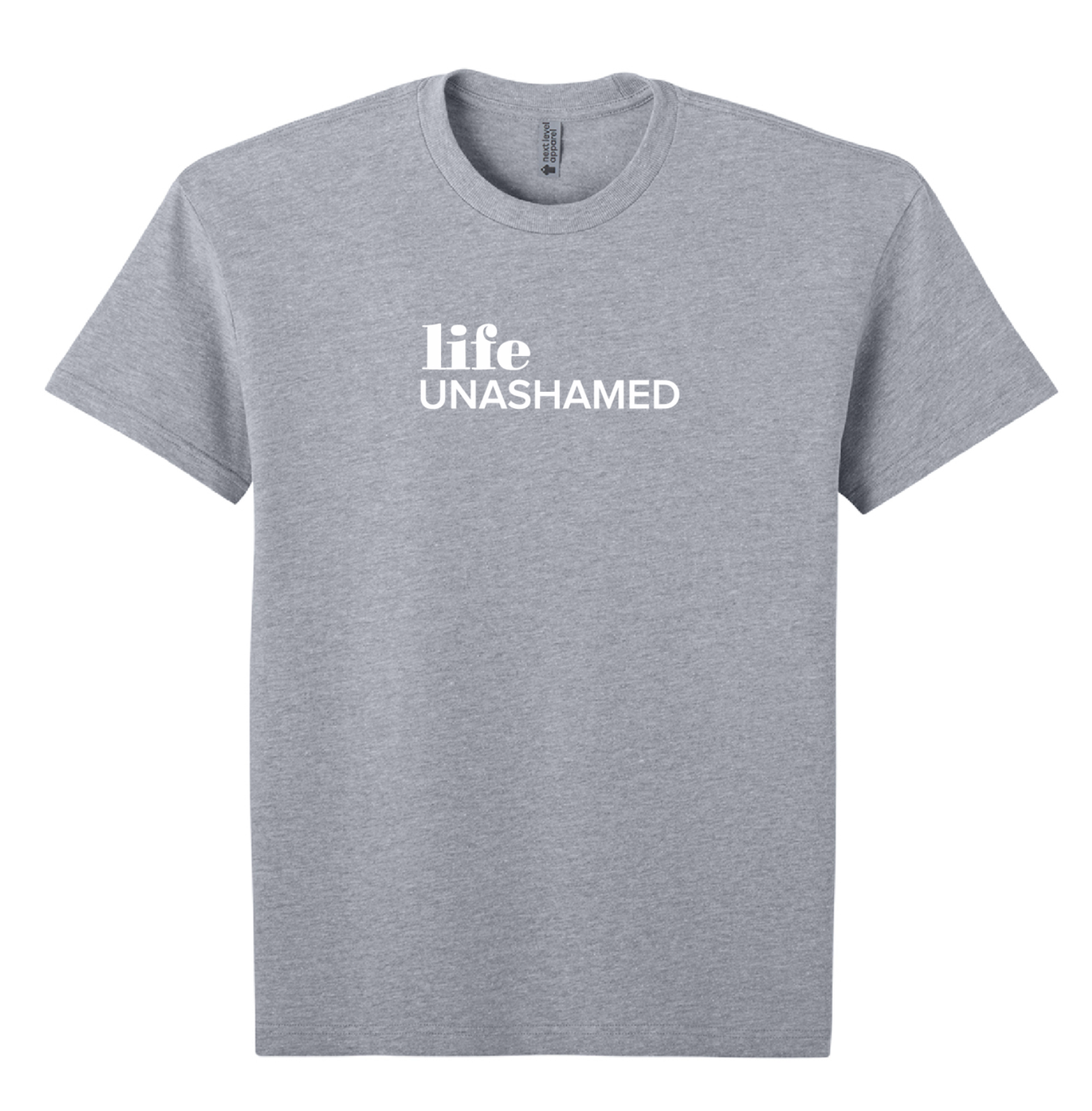 Live Boldly Tee - Heather Gray