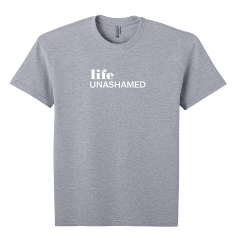 Live Boldly Tee - Heather Gray